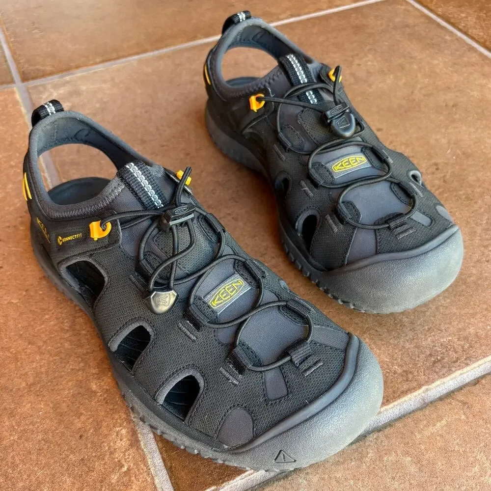 Keen Mens Black SOLR Water Sandals for Outdoor Aquatic Sports Gorpcore size 9
